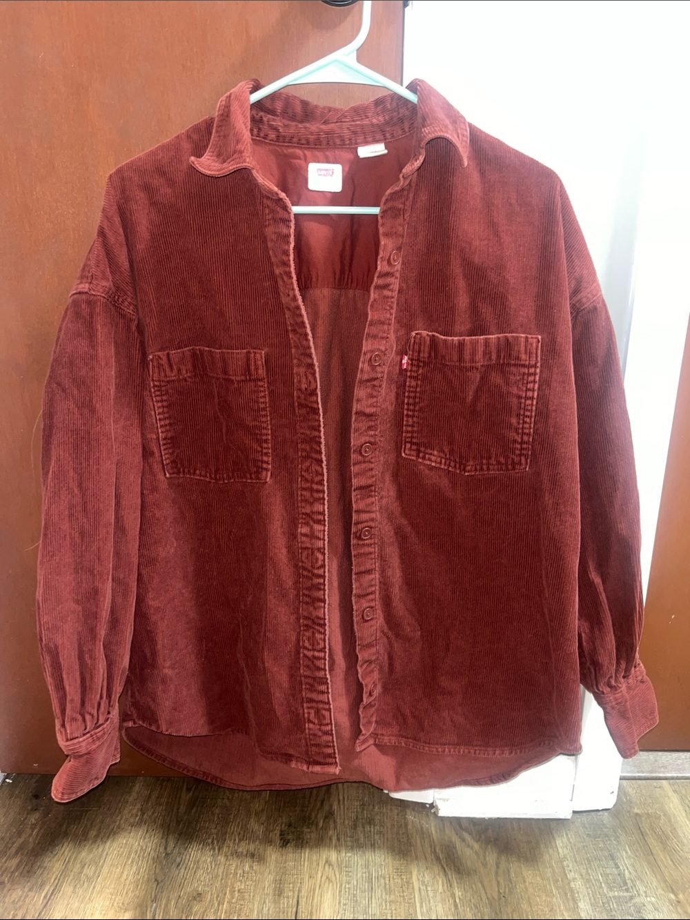 Levi's Women's Corduroy Overshirt Jacket - Rust